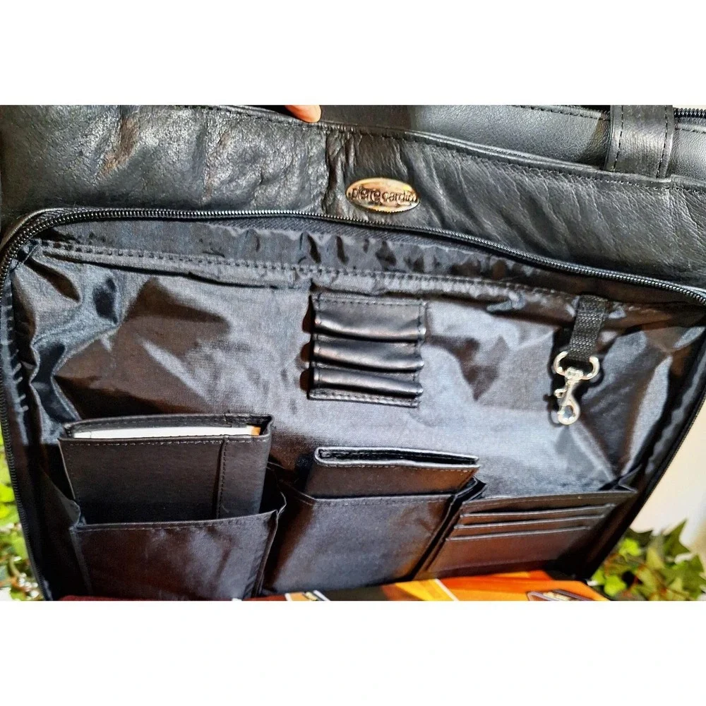 Pierre Cardin Laptop Shoulder‎ Bag Business Briefcase Padded Work Travel Case